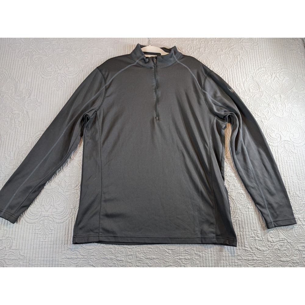 Spyder Sweater Men's XL Black Pullover Long Sleeves Stretched Activewear Outdoor